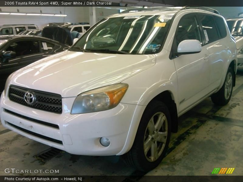 Super White / Dark Charcoal 2006 Toyota RAV4 Sport 4WD