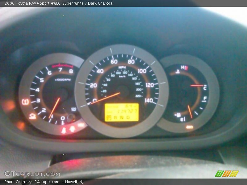 Super White / Dark Charcoal 2006 Toyota RAV4 Sport 4WD