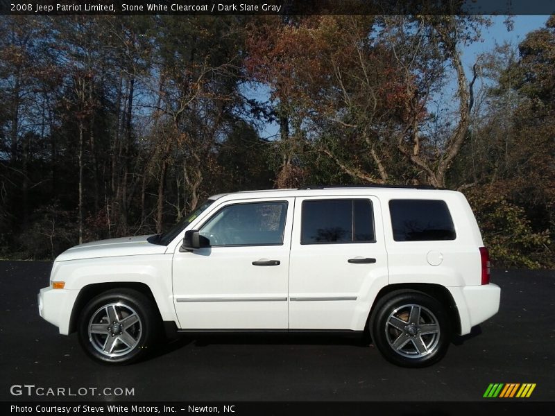 Stone White Clearcoat / Dark Slate Gray 2008 Jeep Patriot Limited