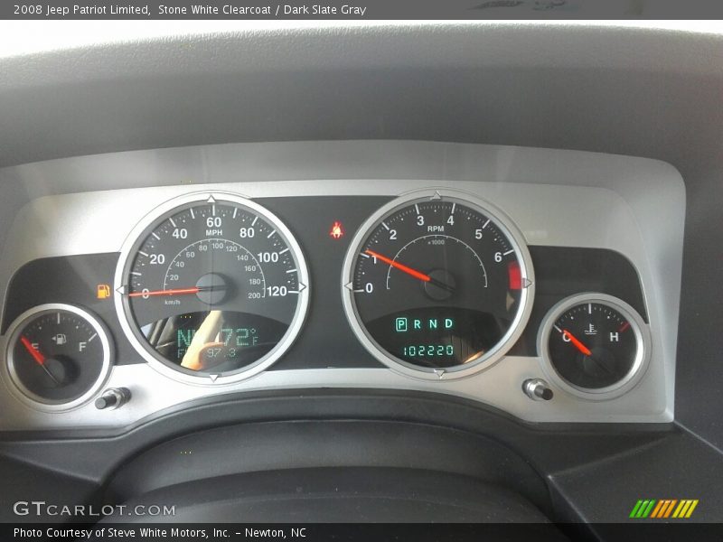 Stone White Clearcoat / Dark Slate Gray 2008 Jeep Patriot Limited