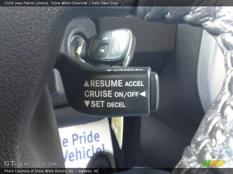 Stone White Clearcoat / Dark Slate Gray 2008 Jeep Patriot Limited