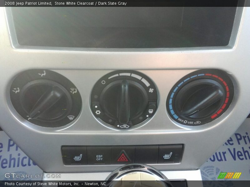 Stone White Clearcoat / Dark Slate Gray 2008 Jeep Patriot Limited