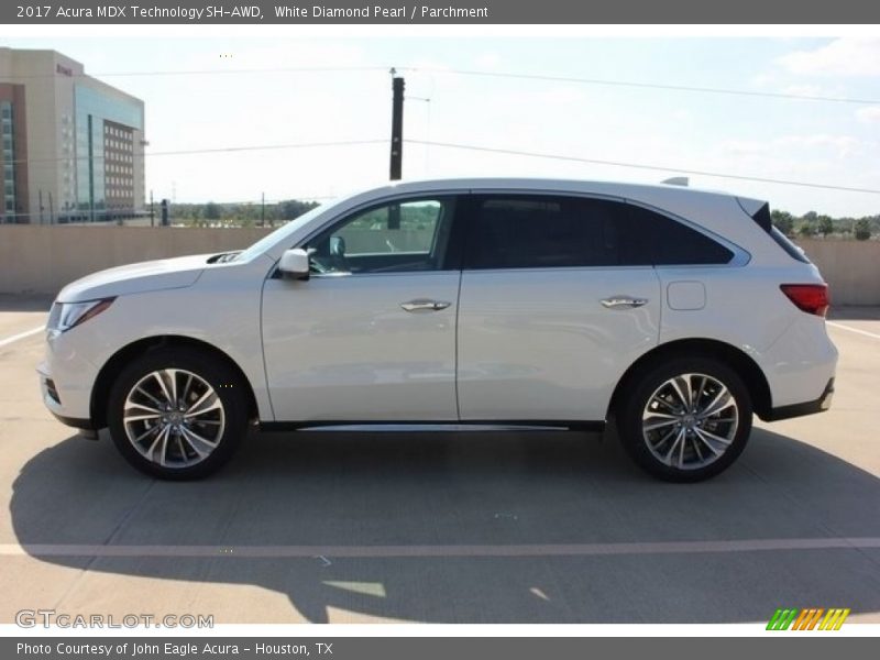 White Diamond Pearl / Parchment 2017 Acura MDX Technology SH-AWD