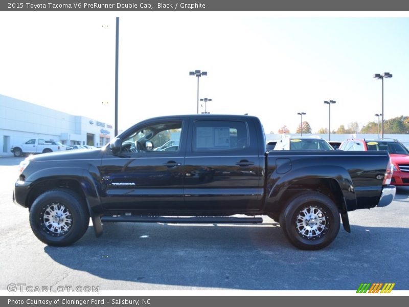 Black / Graphite 2015 Toyota Tacoma V6 PreRunner Double Cab