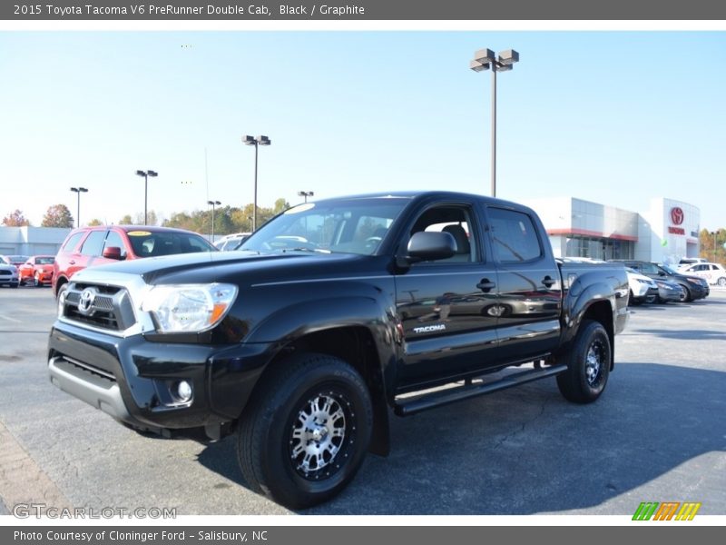 Black / Graphite 2015 Toyota Tacoma V6 PreRunner Double Cab