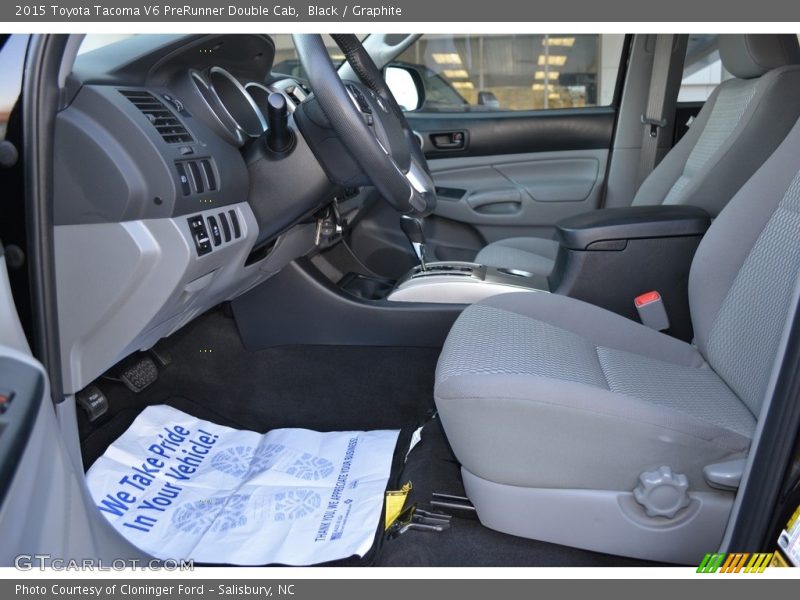 Black / Graphite 2015 Toyota Tacoma V6 PreRunner Double Cab