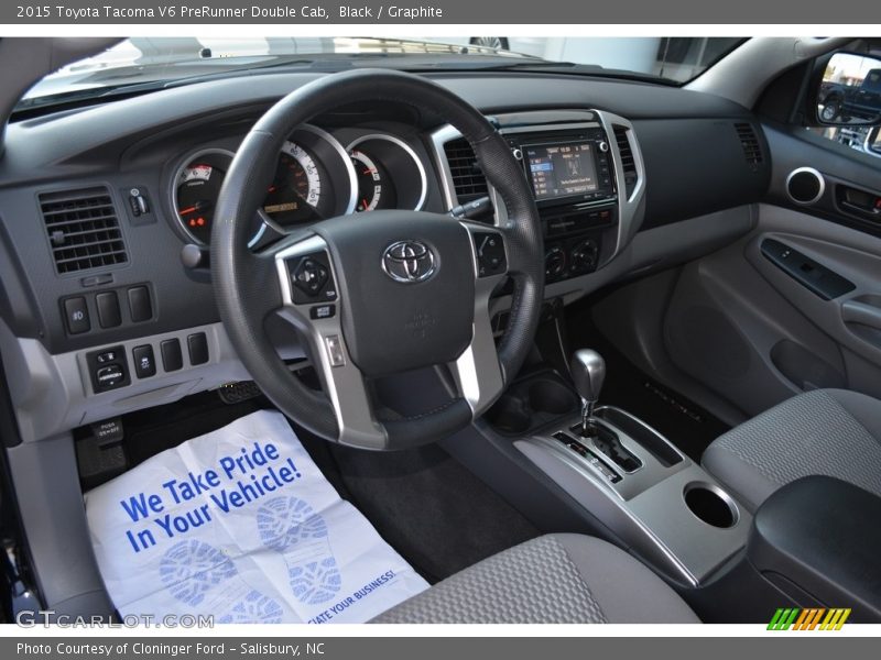 Black / Graphite 2015 Toyota Tacoma V6 PreRunner Double Cab