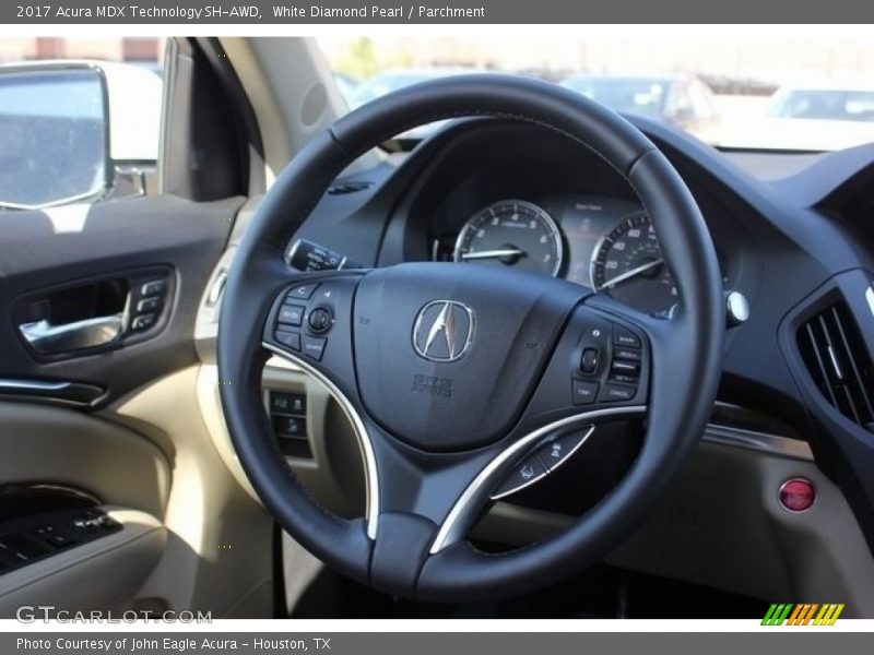 White Diamond Pearl / Parchment 2017 Acura MDX Technology SH-AWD