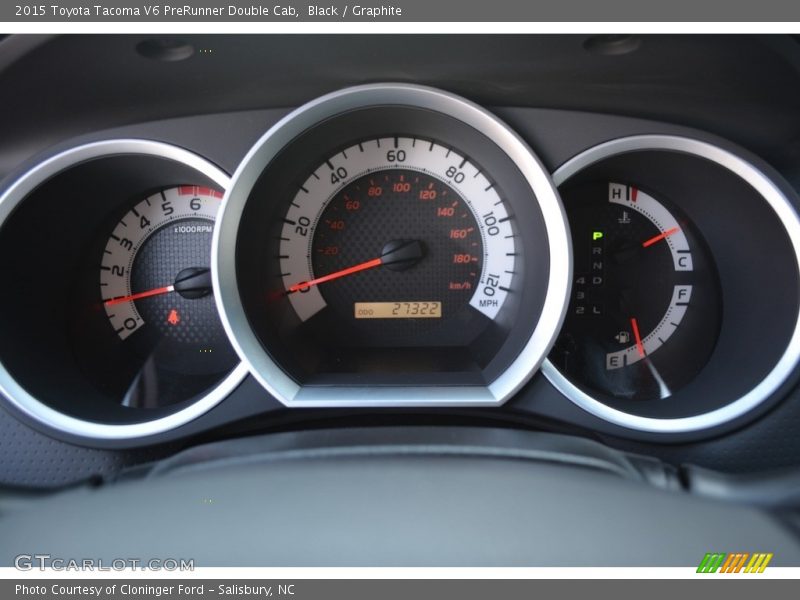 Black / Graphite 2015 Toyota Tacoma V6 PreRunner Double Cab