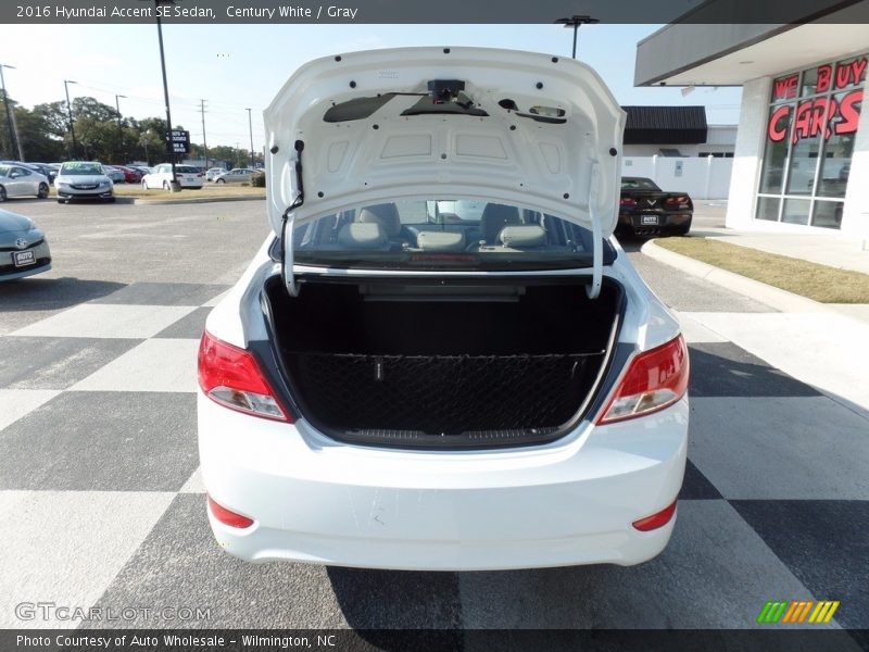 Century White / Gray 2016 Hyundai Accent SE Sedan