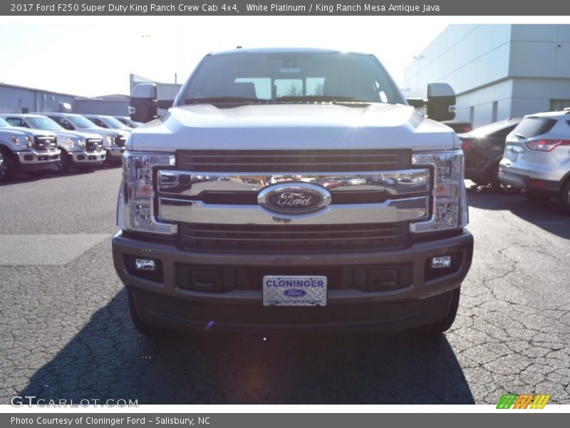White Platinum / King Ranch Mesa Antique Java 2017 Ford F250 Super Duty King Ranch Crew Cab 4x4