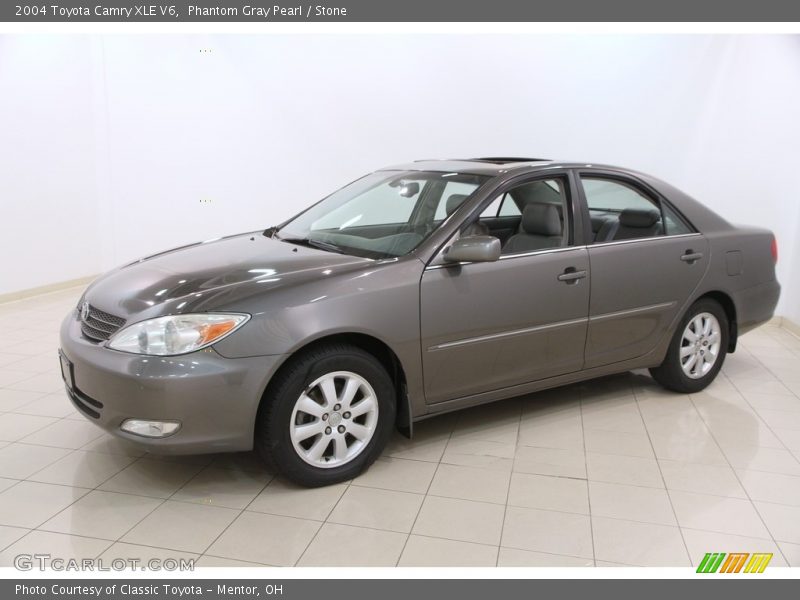 Phantom Gray Pearl / Stone 2004 Toyota Camry XLE V6