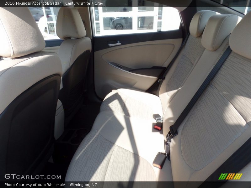 Century White / Gray 2016 Hyundai Accent SE Sedan