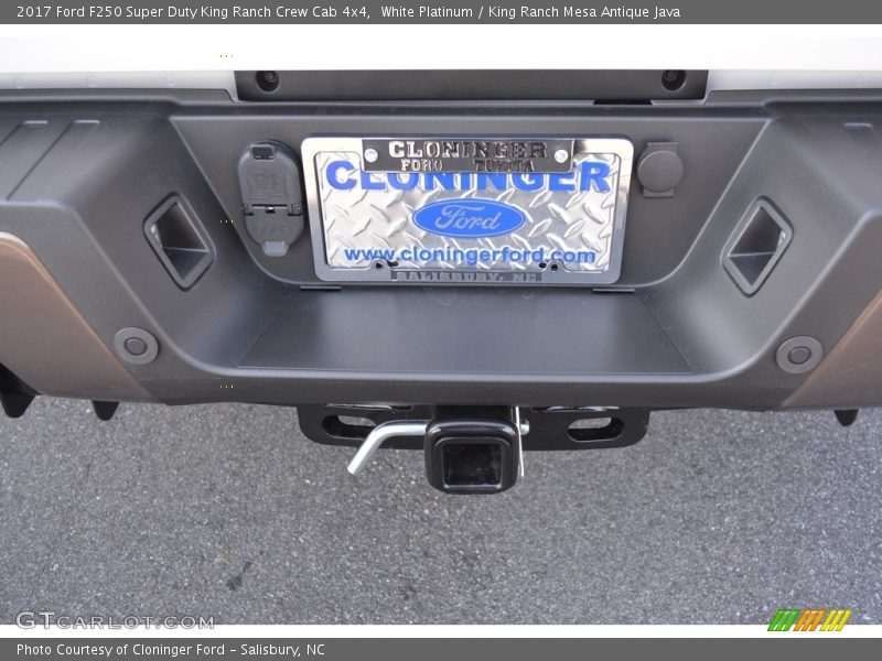 White Platinum / King Ranch Mesa Antique Java 2017 Ford F250 Super Duty King Ranch Crew Cab 4x4