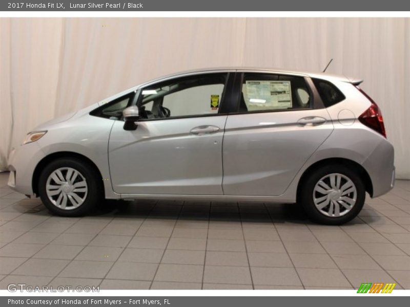 Lunar Silver Pearl / Black 2017 Honda Fit LX