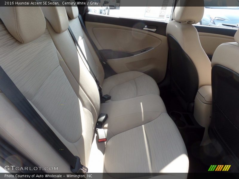 Century White / Gray 2016 Hyundai Accent SE Sedan