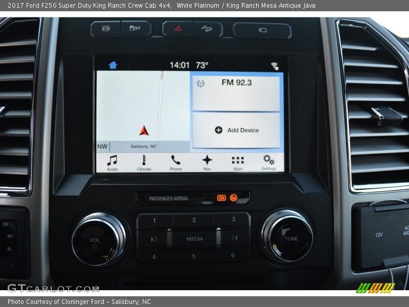 Navigation of 2017 F250 Super Duty King Ranch Crew Cab 4x4