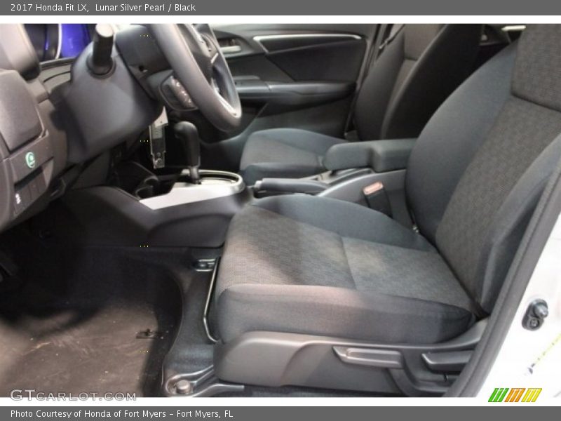 Lunar Silver Pearl / Black 2017 Honda Fit LX