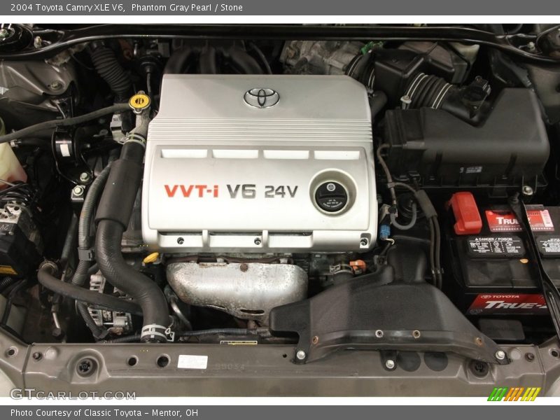Phantom Gray Pearl / Stone 2004 Toyota Camry XLE V6