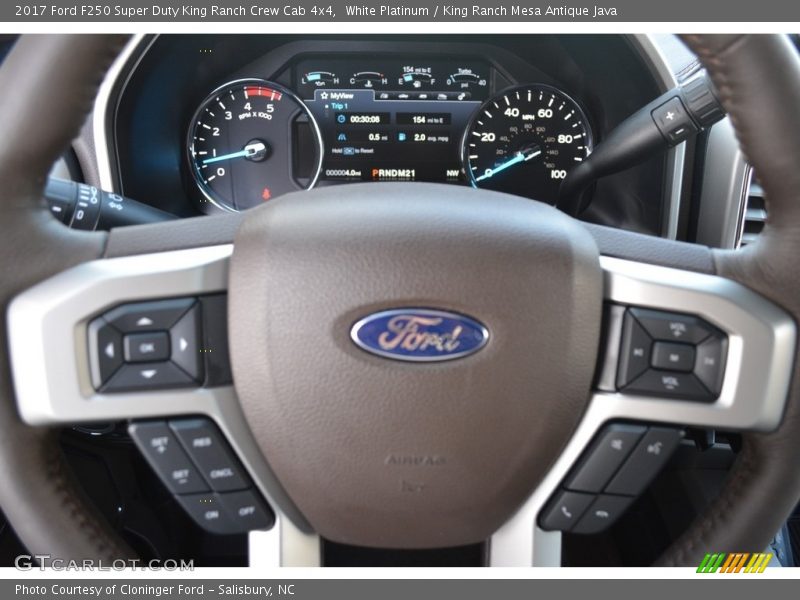 White Platinum / King Ranch Mesa Antique Java 2017 Ford F250 Super Duty King Ranch Crew Cab 4x4