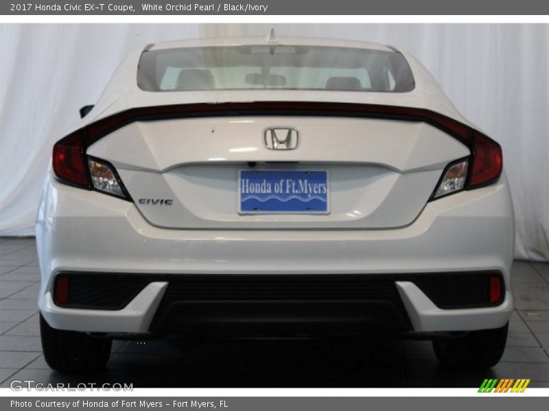 White Orchid Pearl / Black/Ivory 2017 Honda Civic EX-T Coupe