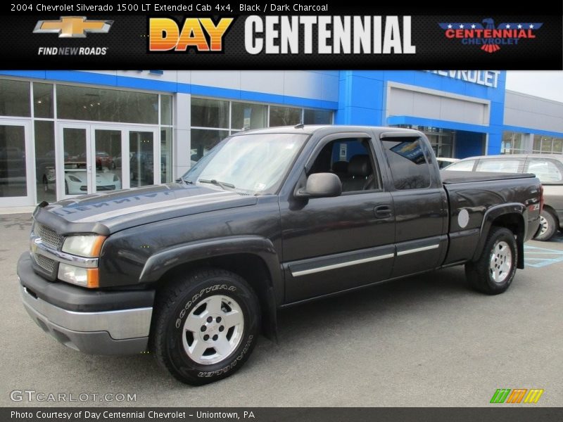Black / Dark Charcoal 2004 Chevrolet Silverado 1500 LT Extended Cab 4x4
