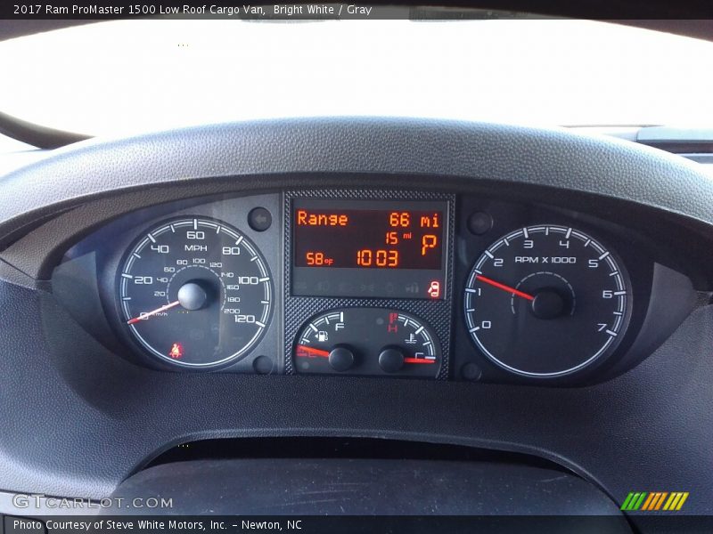  2017 ProMaster 1500 Low Roof Cargo Van 1500 Low Roof Cargo Van Gauges