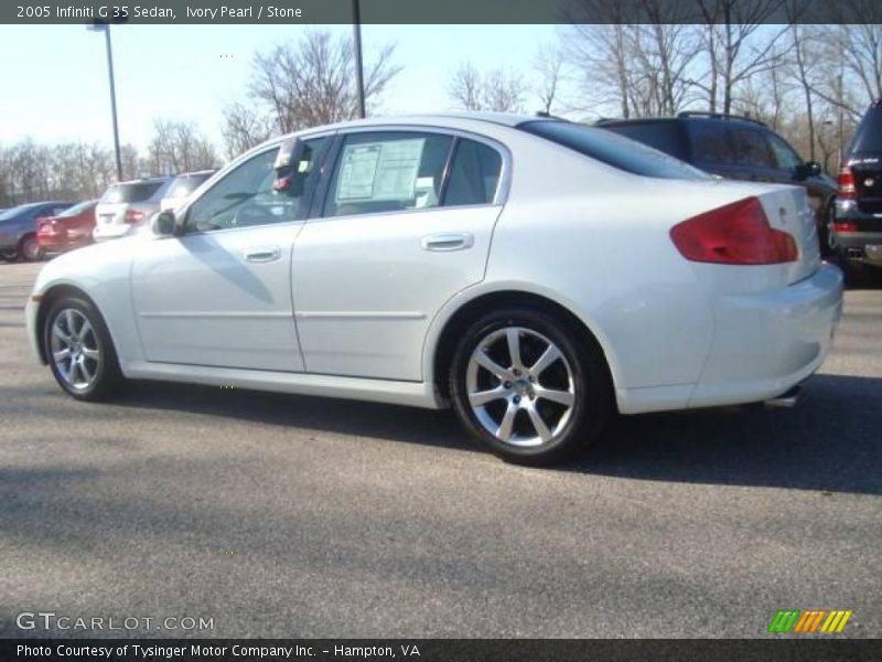 Ivory Pearl / Stone 2005 Infiniti G 35 Sedan