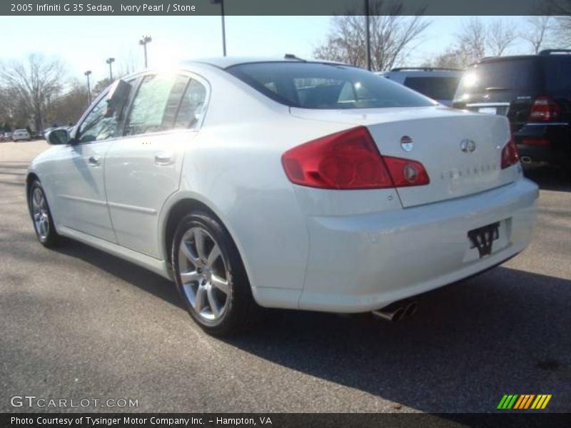 Ivory Pearl / Stone 2005 Infiniti G 35 Sedan