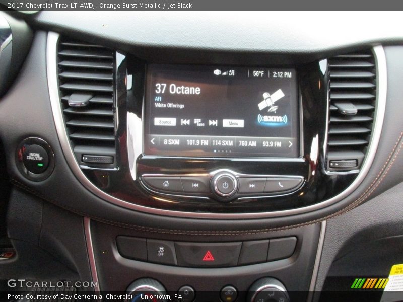 Orange Burst Metallic / Jet Black 2017 Chevrolet Trax LT AWD