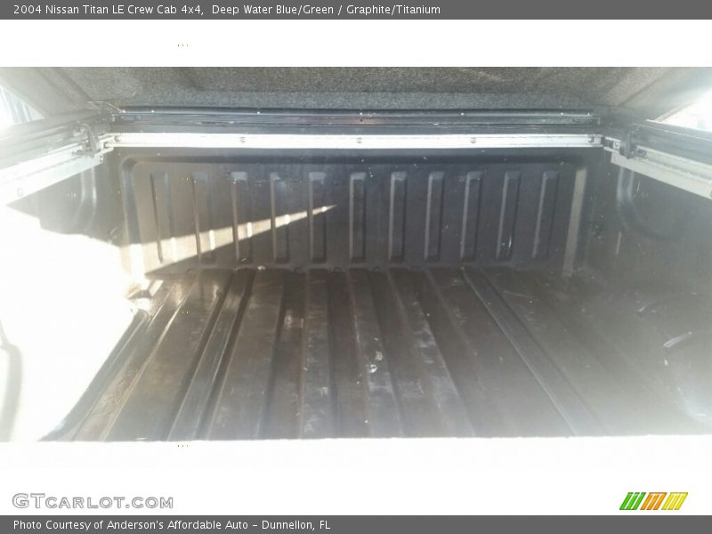 Deep Water Blue/Green / Graphite/Titanium 2004 Nissan Titan LE Crew Cab 4x4