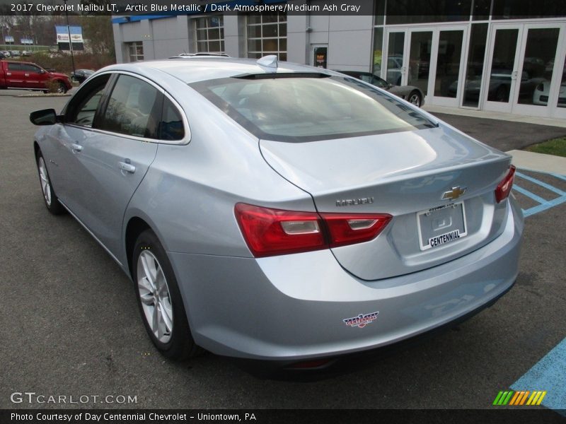 Arctic Blue Metallic / Dark Atmosphere/Medium Ash Gray 2017 Chevrolet Malibu LT