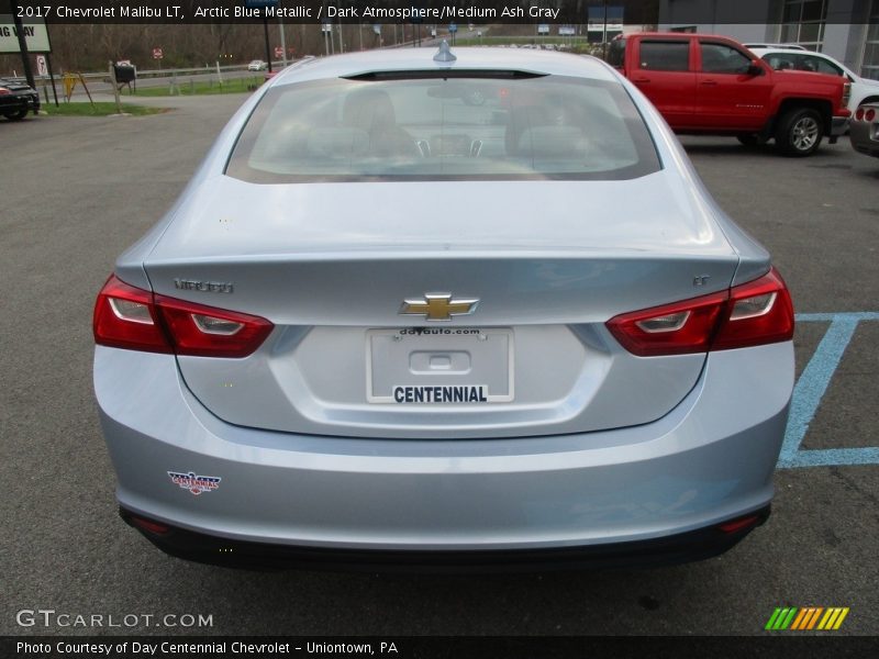 Arctic Blue Metallic / Dark Atmosphere/Medium Ash Gray 2017 Chevrolet Malibu LT