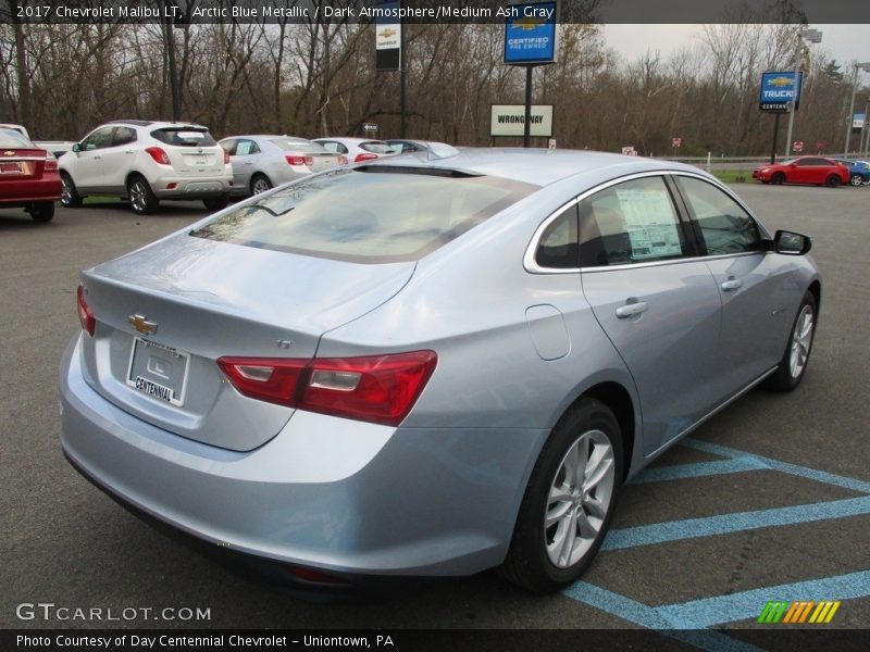 Arctic Blue Metallic / Dark Atmosphere/Medium Ash Gray 2017 Chevrolet Malibu LT