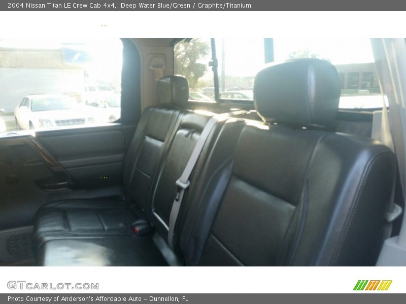 Deep Water Blue/Green / Graphite/Titanium 2004 Nissan Titan LE Crew Cab 4x4