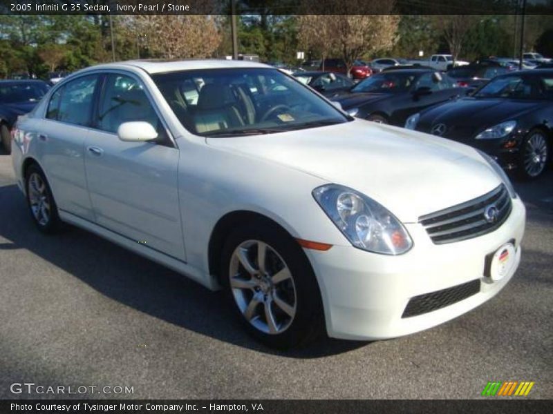 Ivory Pearl / Stone 2005 Infiniti G 35 Sedan