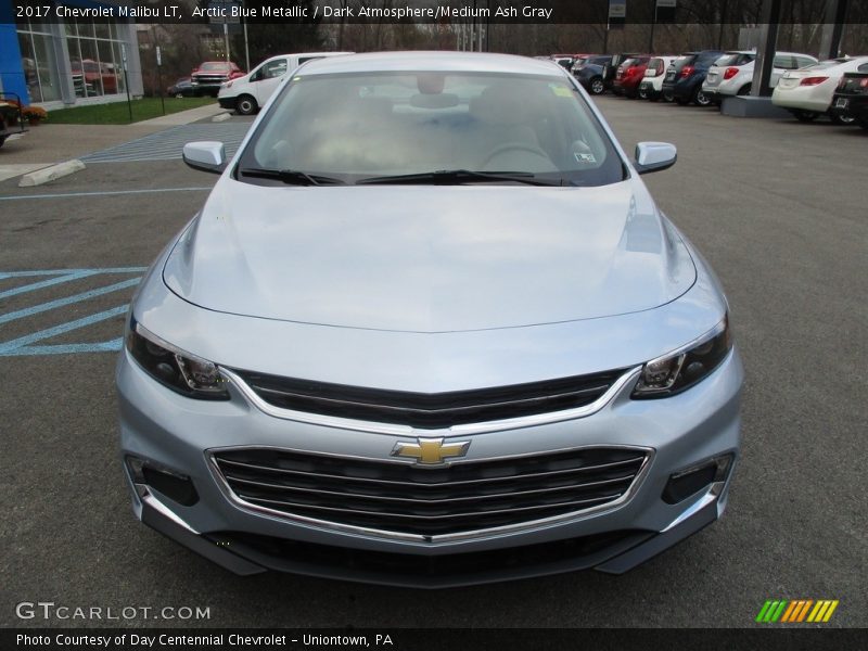 Arctic Blue Metallic / Dark Atmosphere/Medium Ash Gray 2017 Chevrolet Malibu LT