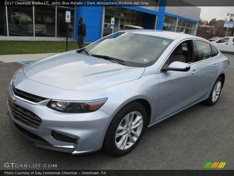 Arctic Blue Metallic / Dark Atmosphere/Medium Ash Gray 2017 Chevrolet Malibu LT