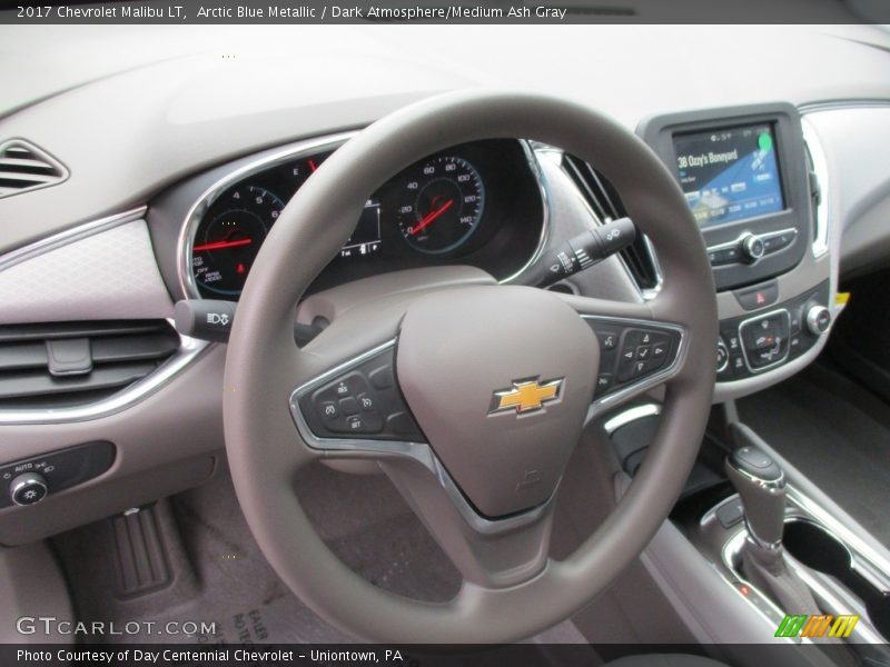 Arctic Blue Metallic / Dark Atmosphere/Medium Ash Gray 2017 Chevrolet Malibu LT