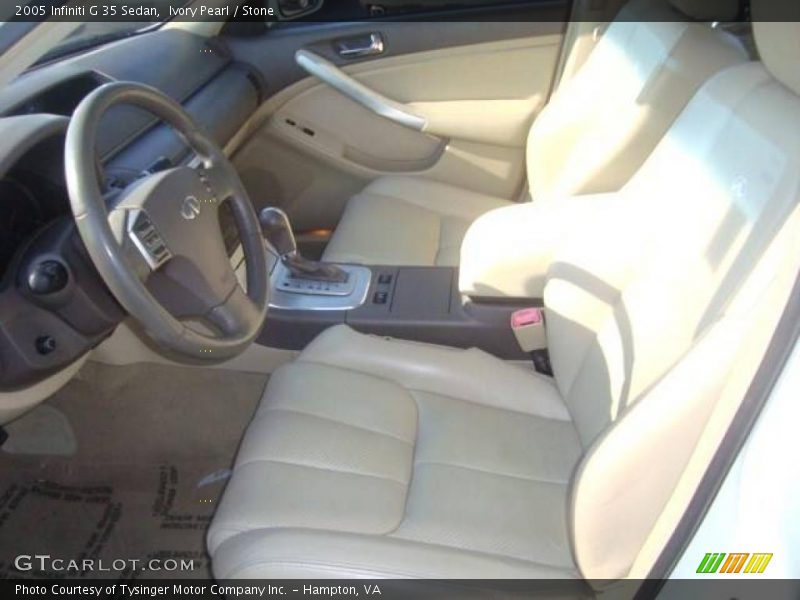 Ivory Pearl / Stone 2005 Infiniti G 35 Sedan