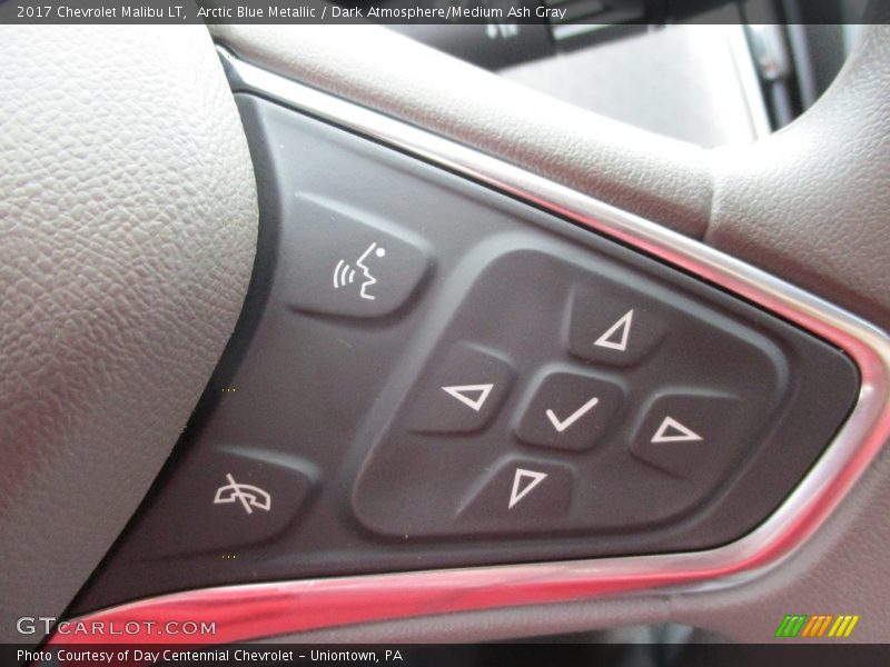 Arctic Blue Metallic / Dark Atmosphere/Medium Ash Gray 2017 Chevrolet Malibu LT