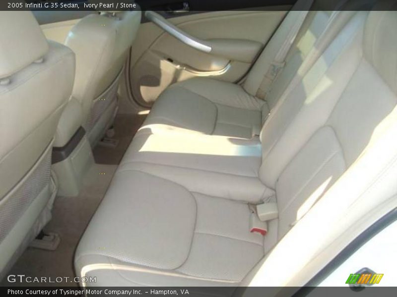 Ivory Pearl / Stone 2005 Infiniti G 35 Sedan
