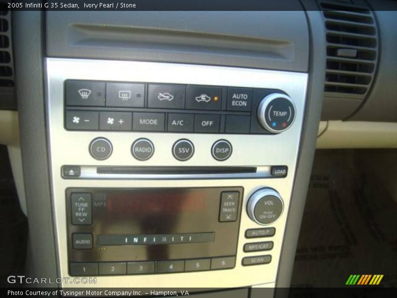 Ivory Pearl / Stone 2005 Infiniti G 35 Sedan