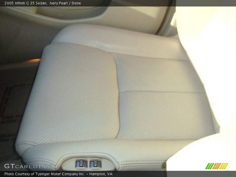 Ivory Pearl / Stone 2005 Infiniti G 35 Sedan