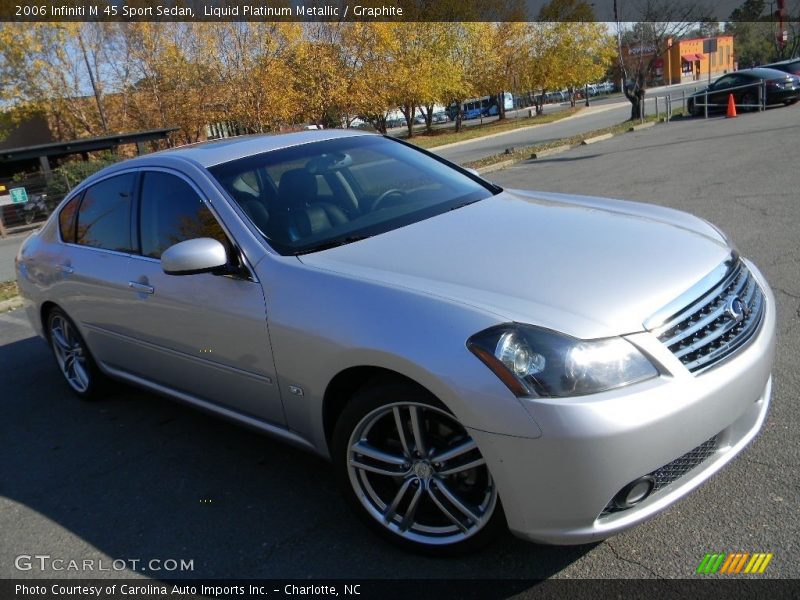Liquid Platinum Metallic / Graphite 2006 Infiniti M 45 Sport Sedan