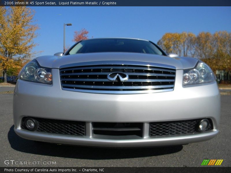 Liquid Platinum Metallic / Graphite 2006 Infiniti M 45 Sport Sedan