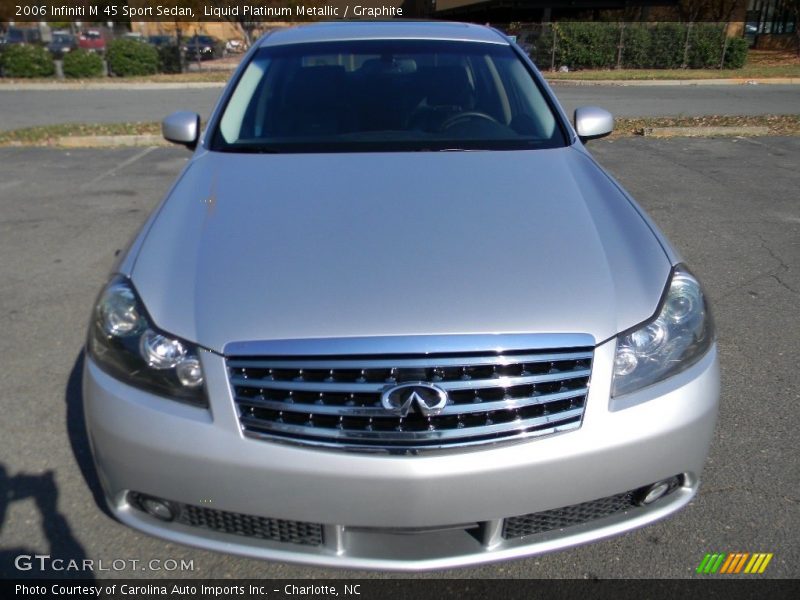 Liquid Platinum Metallic / Graphite 2006 Infiniti M 45 Sport Sedan