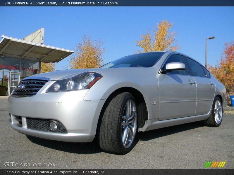 Liquid Platinum Metallic / Graphite 2006 Infiniti M 45 Sport Sedan