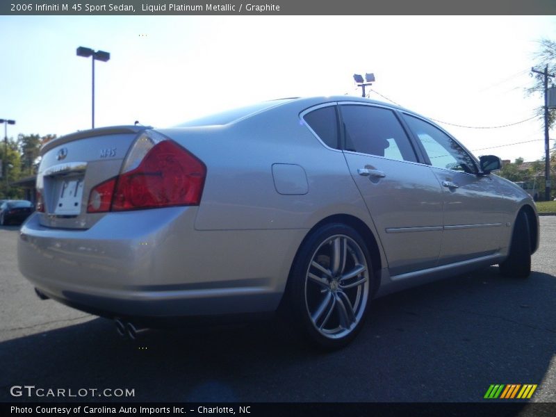 Liquid Platinum Metallic / Graphite 2006 Infiniti M 45 Sport Sedan