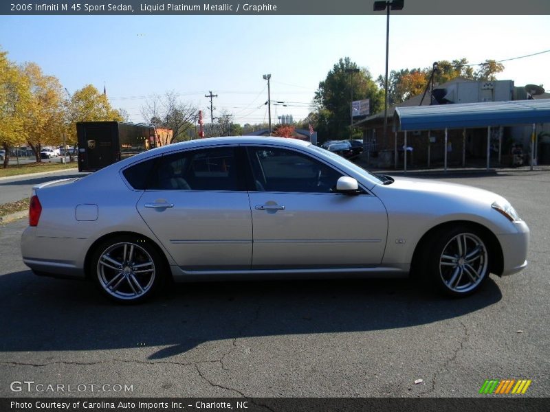 Liquid Platinum Metallic / Graphite 2006 Infiniti M 45 Sport Sedan